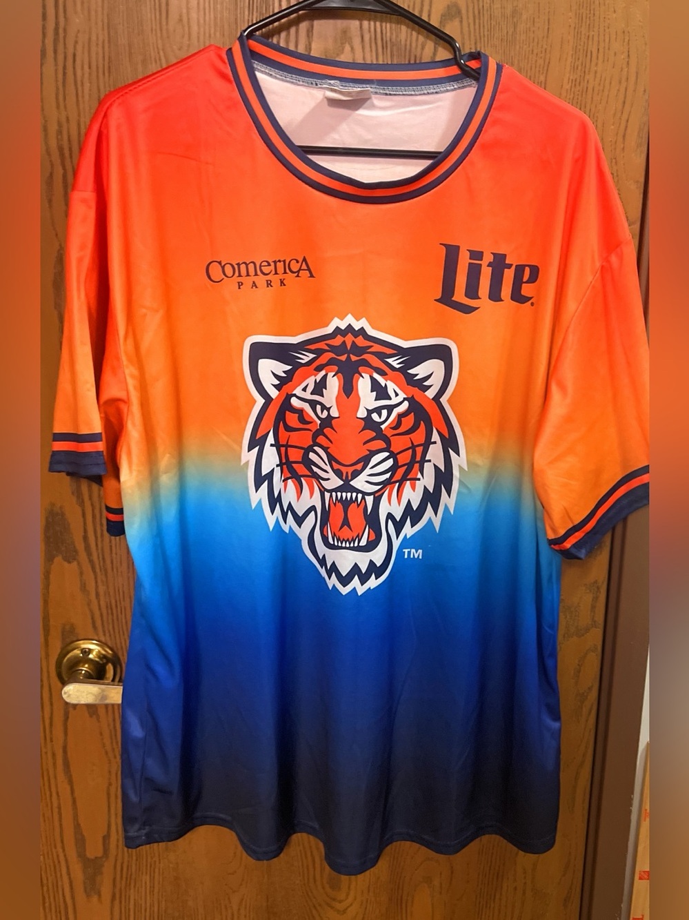 Detroit Tigers Promotional Soccer Jersey Tigres FC Orange Blue Mens Size XXL